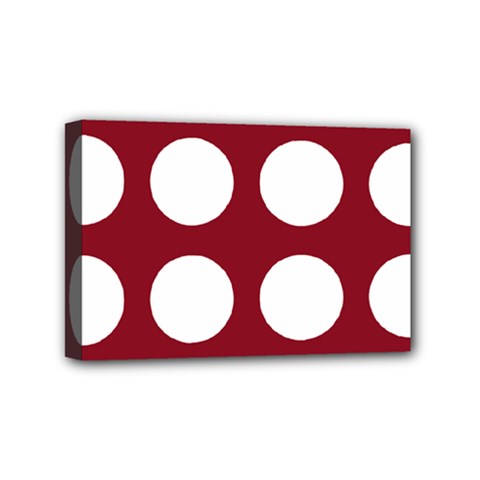 Big Dot Red Mini Canvas 6  X 4  by snowwhitegirl