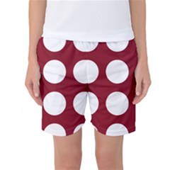 Big Dot Red Women s Basketball Shorts by snowwhitegirl