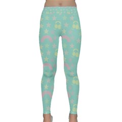 Music Stars Seafoam Classic Yoga Leggings by snowwhitegirl