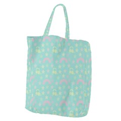 Music Stars Seafoam Giant Grocery Zipper Tote by snowwhitegirl