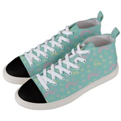 Music Stars Seafoam Men s Mid-top Canvas Sneakers