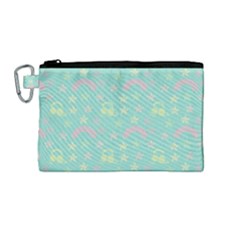 Music Stars Seafoam Canvas Cosmetic Bag (medium) by snowwhitegirl