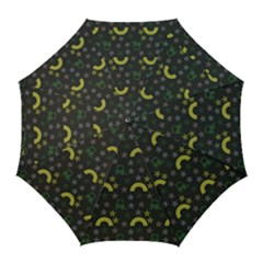 Music Star Dark Grey Golf Umbrellas by snowwhitegirl