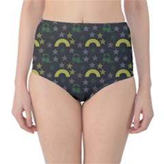 Music Star Dark Grey High-waist Bikini Bottoms by snowwhitegirl