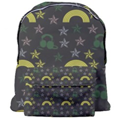 Music Star Dark Grey Giant Full Print Backpack by snowwhitegirl