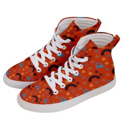 Music Stars Red Women s Hi-top Skate Sneakers by snowwhitegirl