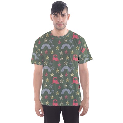 Music Stars Grass Green Men s Sports Mesh Tee by snowwhitegirl