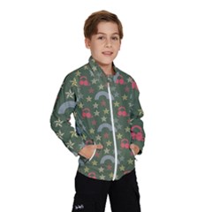 Music Stars Grass Green Wind Breaker (kids) by snowwhitegirl