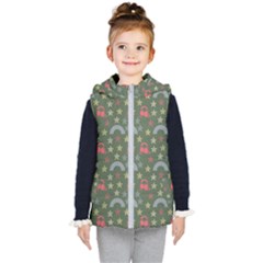 Music Stars Grass Green Kid s Puffer Vest by snowwhitegirl