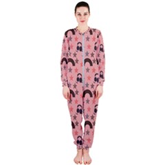 Music Stars Peach Onepiece Jumpsuit (ladies)  by snowwhitegirl