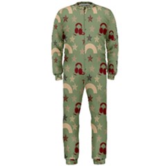 Music Stars Green Onepiece Jumpsuit (men)  by snowwhitegirl