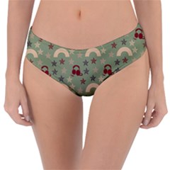 Music Stars Green Reversible Classic Bikini Bottoms by snowwhitegirl