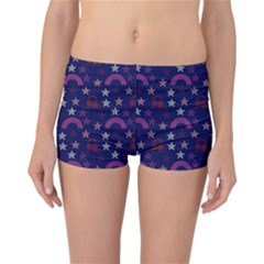 Music Stars Navy Reversible Boyleg Bikini Bottoms by snowwhitegirl