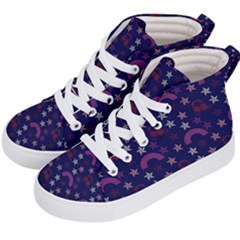 Music Stars Navy Kid s Hi-top Skate Sneakers