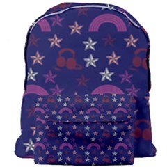 Music Stars Navy Giant Full Print Backpack by snowwhitegirl