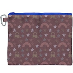 Music Stars Brown Canvas Cosmetic Bag (xxxl) by snowwhitegirl