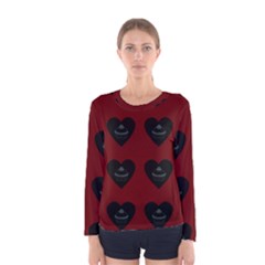 Cupcake Blood Red Black Women s Long Sleeve Tee