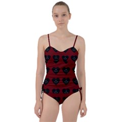 Cupcake Blood Red Black Sweetheart Tankini Set by snowwhitegirl