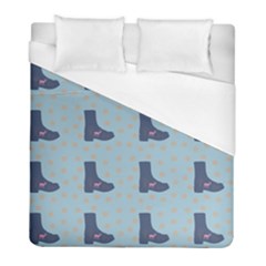 Deer Boots Teal Blue Duvet Cover (full/ Double Size) by snowwhitegirl