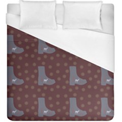 Deer Boots Brown Duvet Cover (king Size) by snowwhitegirl