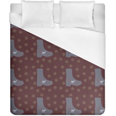 Deer Boots Brown Duvet Cover (california King Size) by snowwhitegirl