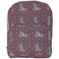 Deer Boots Brown Full Print Backpack