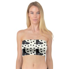 Deer Boots White Black Bandeau Top by snowwhitegirl