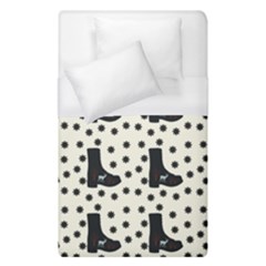 Deer Boots White Black Duvet Cover (single Size) by snowwhitegirl