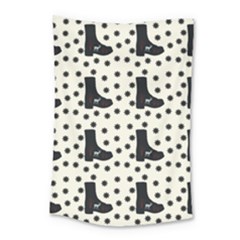 Deer Boots White Black Small Tapestry by snowwhitegirl