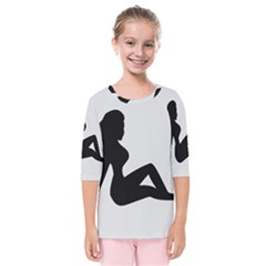 Girls Of Fitness Kids  Quarter Sleeve Raglan Tee