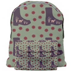 Deer Boots Green Giant Full Print Backpack