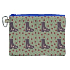 Deer Boots Green Canvas Cosmetic Bag (xl)