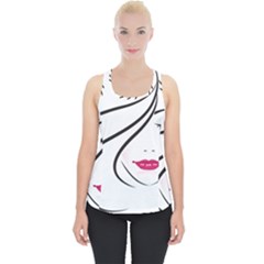 Makeup Face Girl Sweet Piece Up Tank Top