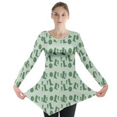 Green Boots Long Sleeve Tunic  by snowwhitegirl