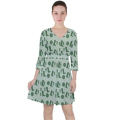 Green Boots Ruffle Dress by snowwhitegirl