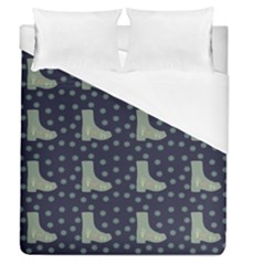 Blue Boots Duvet Cover (queen Size) by snowwhitegirl