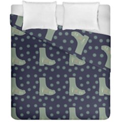 Blue Boots Duvet Cover Double Side (california King Size) by snowwhitegirl