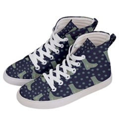 Blue Boots Men s Hi-top Skate Sneakers