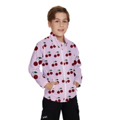 Pink Cherries Wind Breaker (kids) by snowwhitegirl