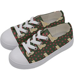 Green Boot Kids  Low Top Canvas Sneakers by snowwhitegirl