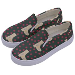 Green Boot Kids  Canvas Slip Ons by snowwhitegirl