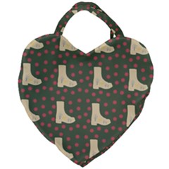 Green Boot Giant Heart Shaped Tote