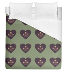 Cupcake Green Duvet Cover (queen Size) by snowwhitegirl