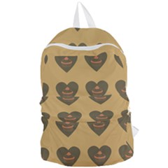 Cupcake Pumpkin Orange Grey Foldable Lightweight Backpack