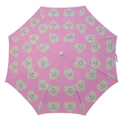 Cupcake Pink Grey Straight Umbrellas by snowwhitegirl