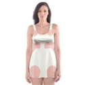 Cupcake White Pink Skater Dress Swimsuit View1