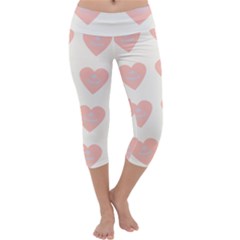 Cupcake White Pink Capri Yoga Leggings by snowwhitegirl