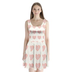 Cupcake White Pink Split Back Mini Dress  by snowwhitegirl