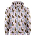 Outside Brown Cats Men s Zipper Hoodie View1