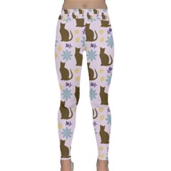 Outside Brown Cats Classic Yoga Leggings by snowwhitegirl